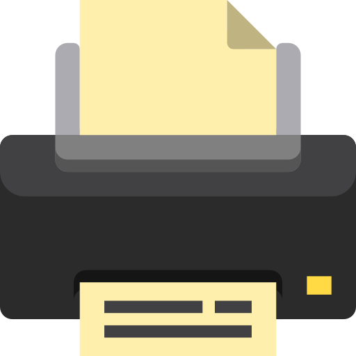 Printer Payungkead Flat icon