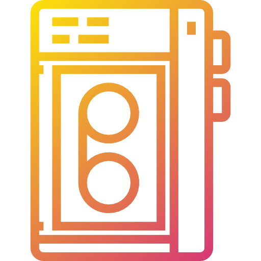 テープレコーダー Payungkead Gradient icon