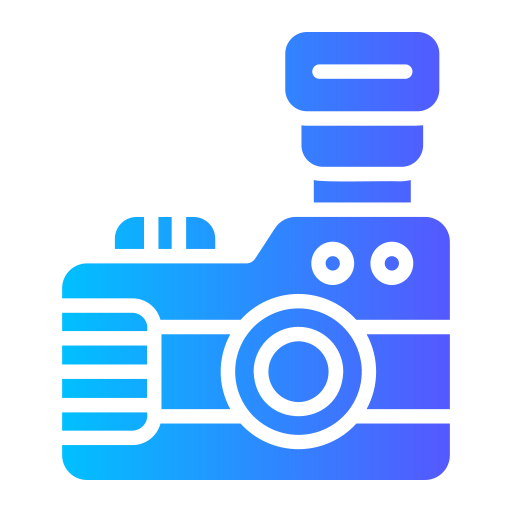 aparat fotograficzny Generic gradient fill ikona