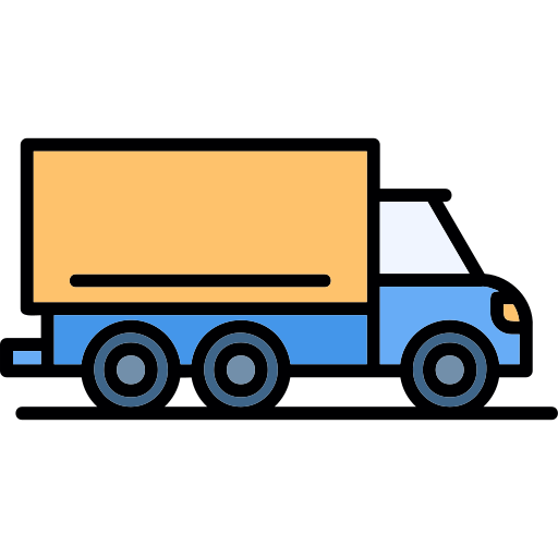 ciężarówka towarowa Generic color lineal-color ikona