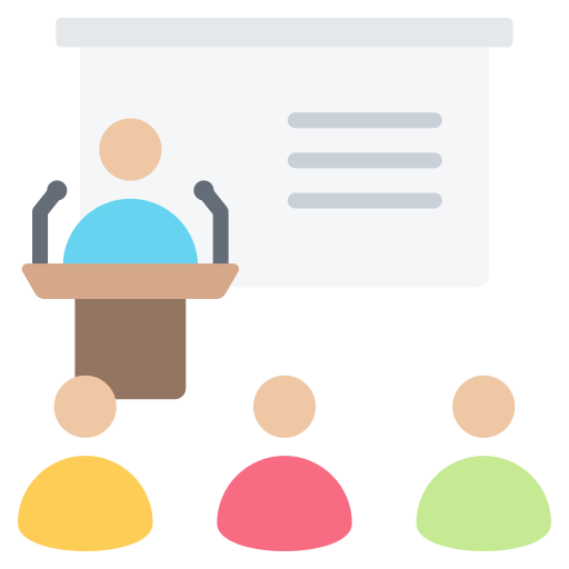 Conference Generic color fill icon