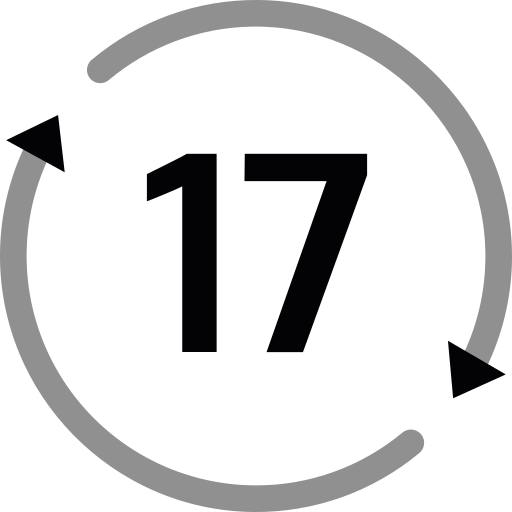 열일곱 Generic color outline icon