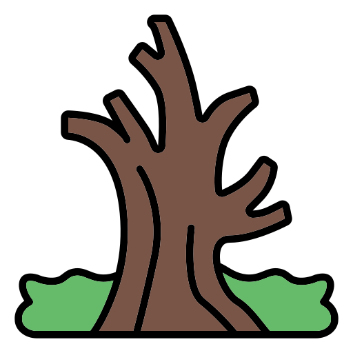 Сухое дерево Generic color lineal-color иконка