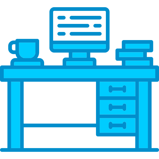 Office desk Generic color lineal-color icon