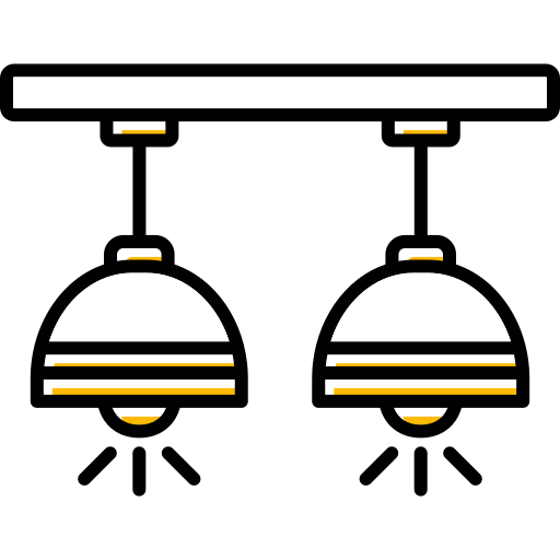 lampa sufitowa Generic color lineal-color ikona