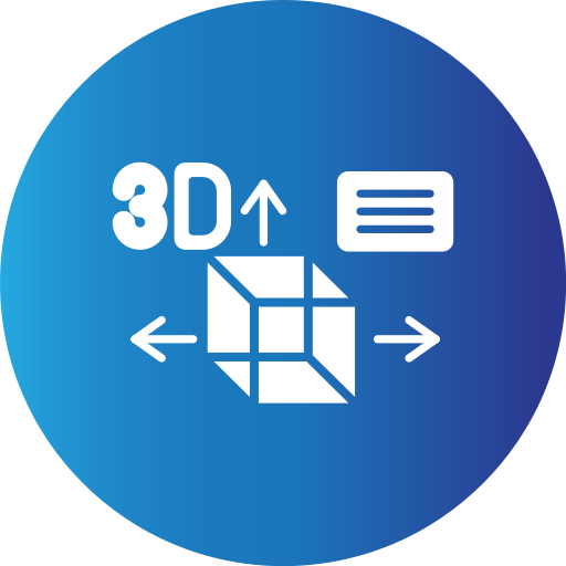 3D design Generic gradient fill icon