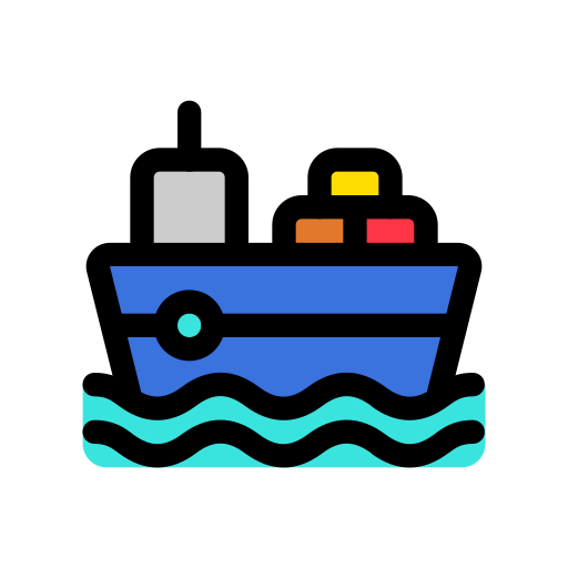 statek towarowy Generic color lineal-color ikona