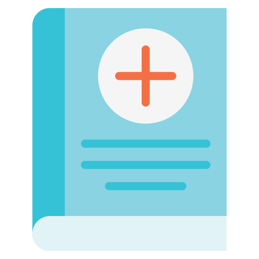 Medical book Generic color fill icon