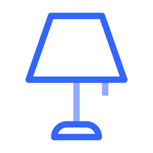 lampe de bureau Generic color outline Icône
