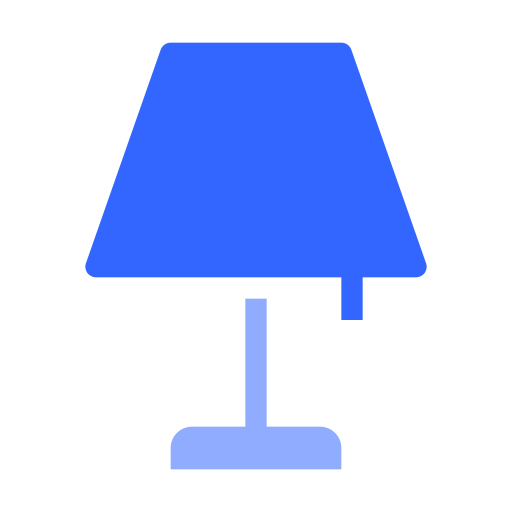 lampe de bureau Generic color fill Icône