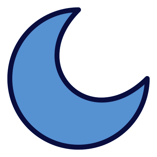 księżyc Generic color lineal-color ikona