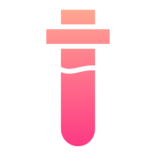 tubo de ensayo Generic gradient fill icono