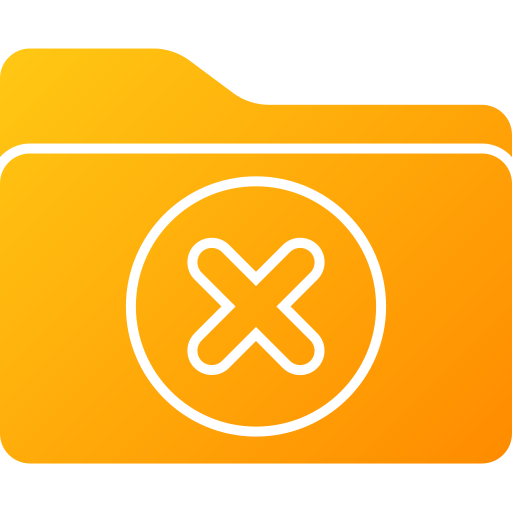 Delete folder Generic gradient fill icon