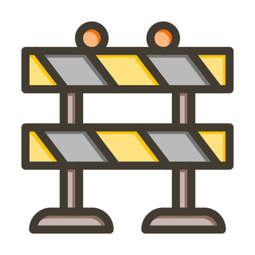 barricada Generic color lineal-color icono