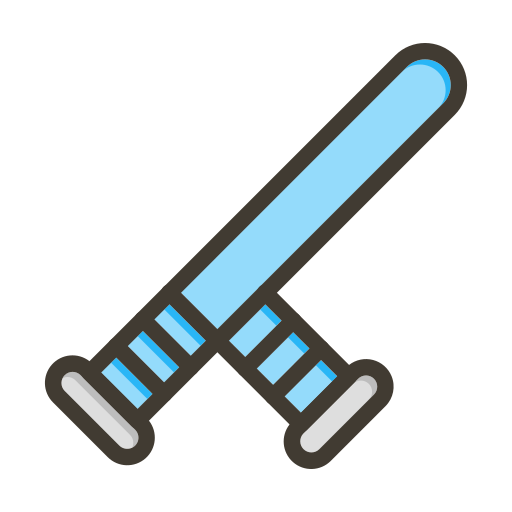 Baton stick Generic color lineal-color icon