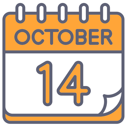 October Generic color lineal-color icon