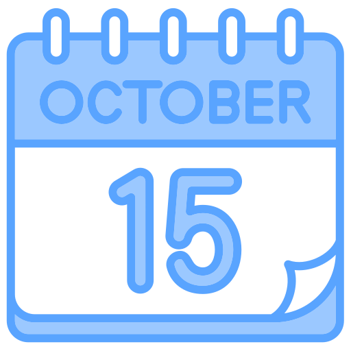 October Generic color lineal-color icon