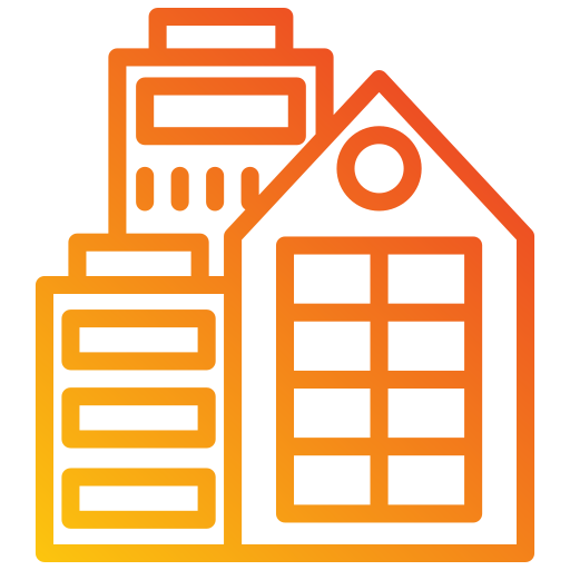 Commercial building Generic gradient outline icon