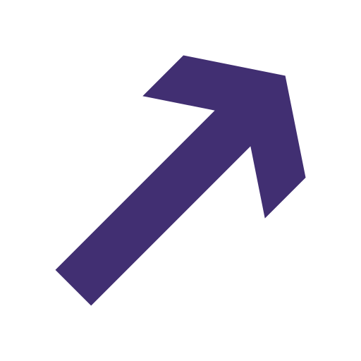 Up right arrow Generic color outline icon