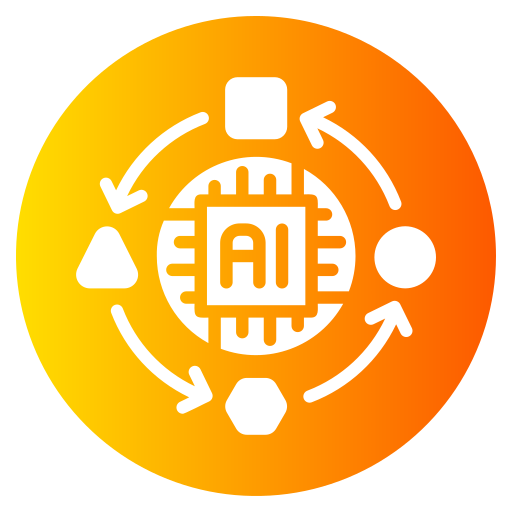 Artificial intelligence Generic gradient fill icon