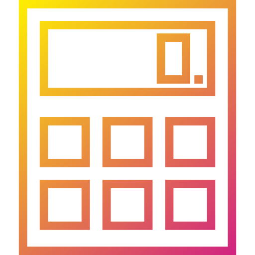 Calculator Payungkead Gradient icon