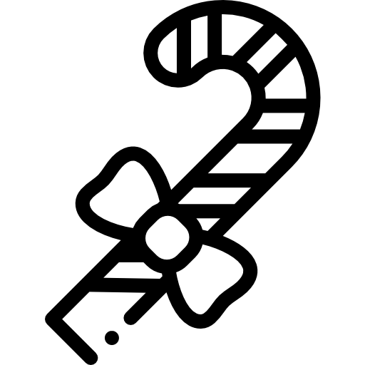 사탕 지팡이 Detailed Rounded Lineal icon