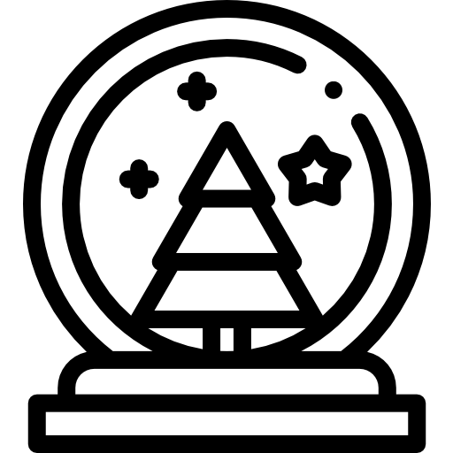 스노 글로브 Detailed Rounded Lineal icon