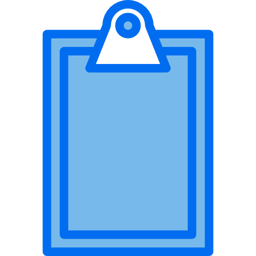 Clipboard Payungkead Blue icon