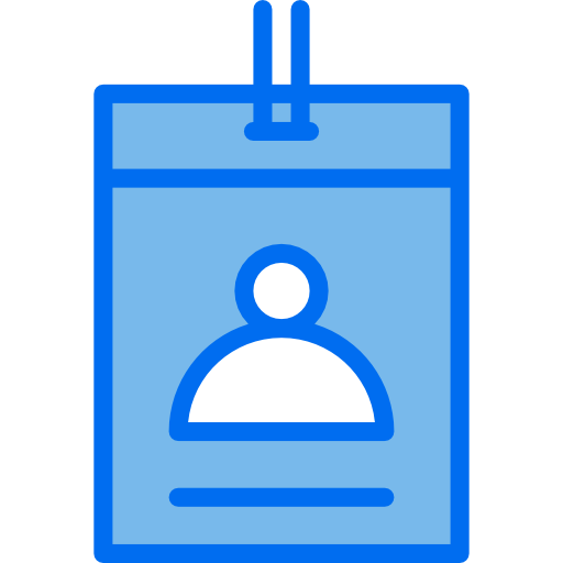 Identification card Payungkead Blue icon