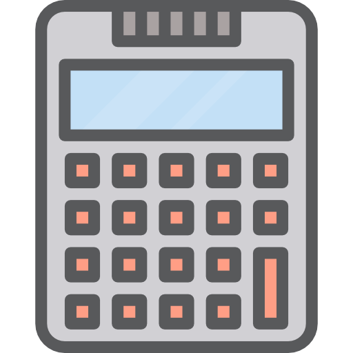 Calculator Payungkead Lineal Color icon