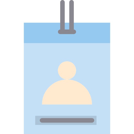 tarjeta de identificación Payungkead Flat icono