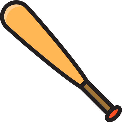 Baseball bat Payungkead Lineal Color icon