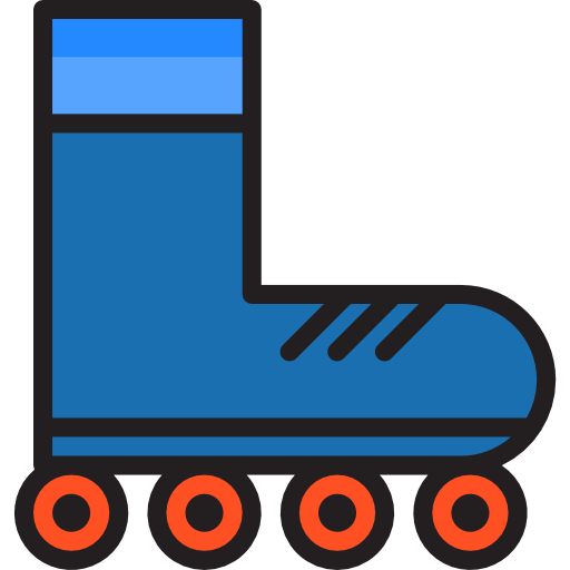 Roller skate Payungkead Lineal Color icon