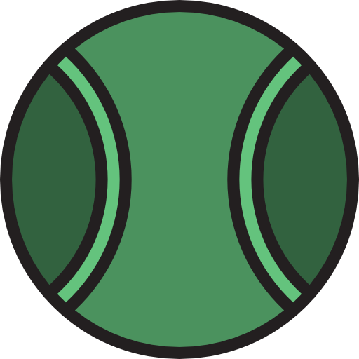 テニスボール Payungkead Lineal Color icon