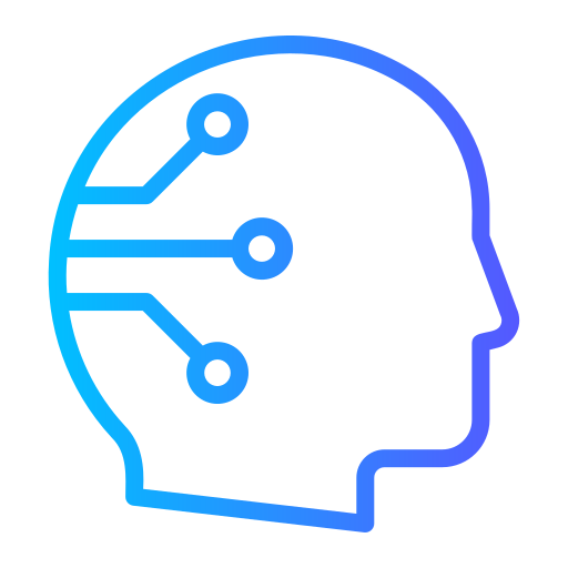 Artificial intelligence Generic gradient outline icon