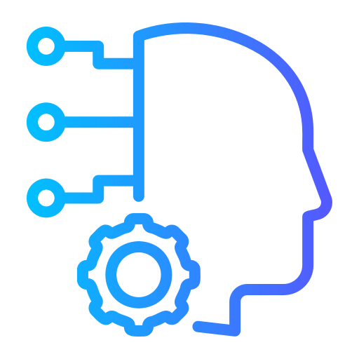 Artificial neural network Generic gradient outline icon