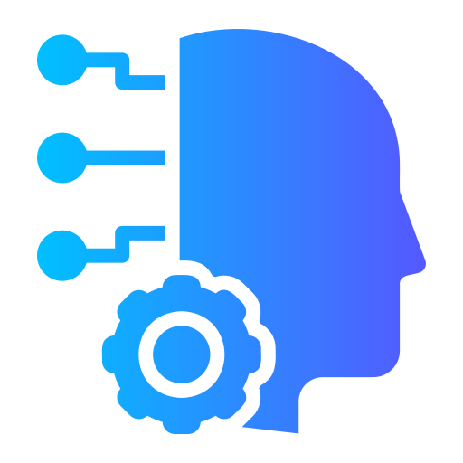 Artificial neural network Generic gradient fill icon