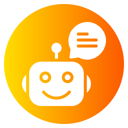 Chat bot Generic gradient fill icon