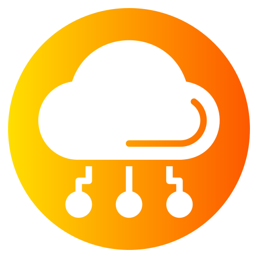 Cloud commputing Generic gradient fill icon