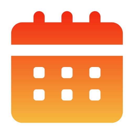 miesiąc kalendarzowy Generic gradient fill ikona
