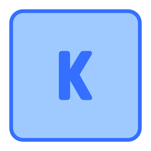文字k Generic color lineal-color icon