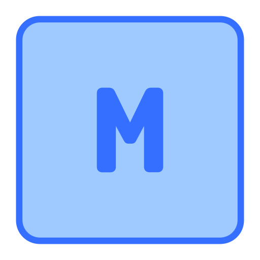文字m Generic color lineal-color icon