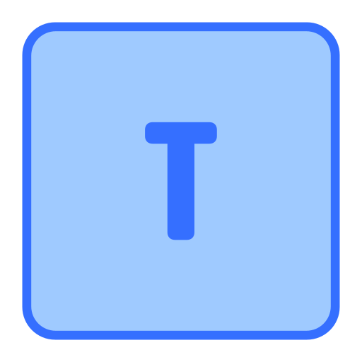 文字t Generic color lineal-color icon