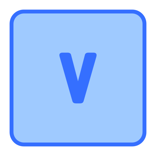 文字v Generic color lineal-color icon