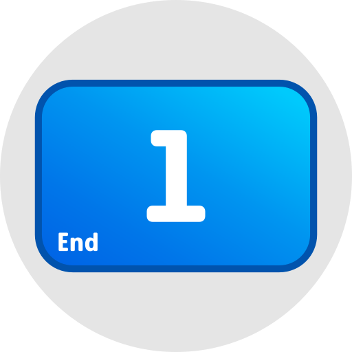 End Generic gradient lineal-color icon
