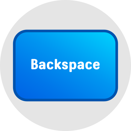 backspace Generic gradient lineal-color иконка