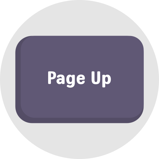 Page up Generic color fill icon