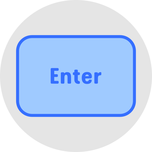 Enter Generic color lineal-color icon