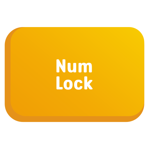 num lock Generic gradient fill Ícone