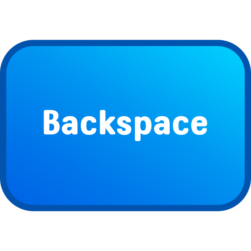 backspace Generic gradient lineal-color icoon